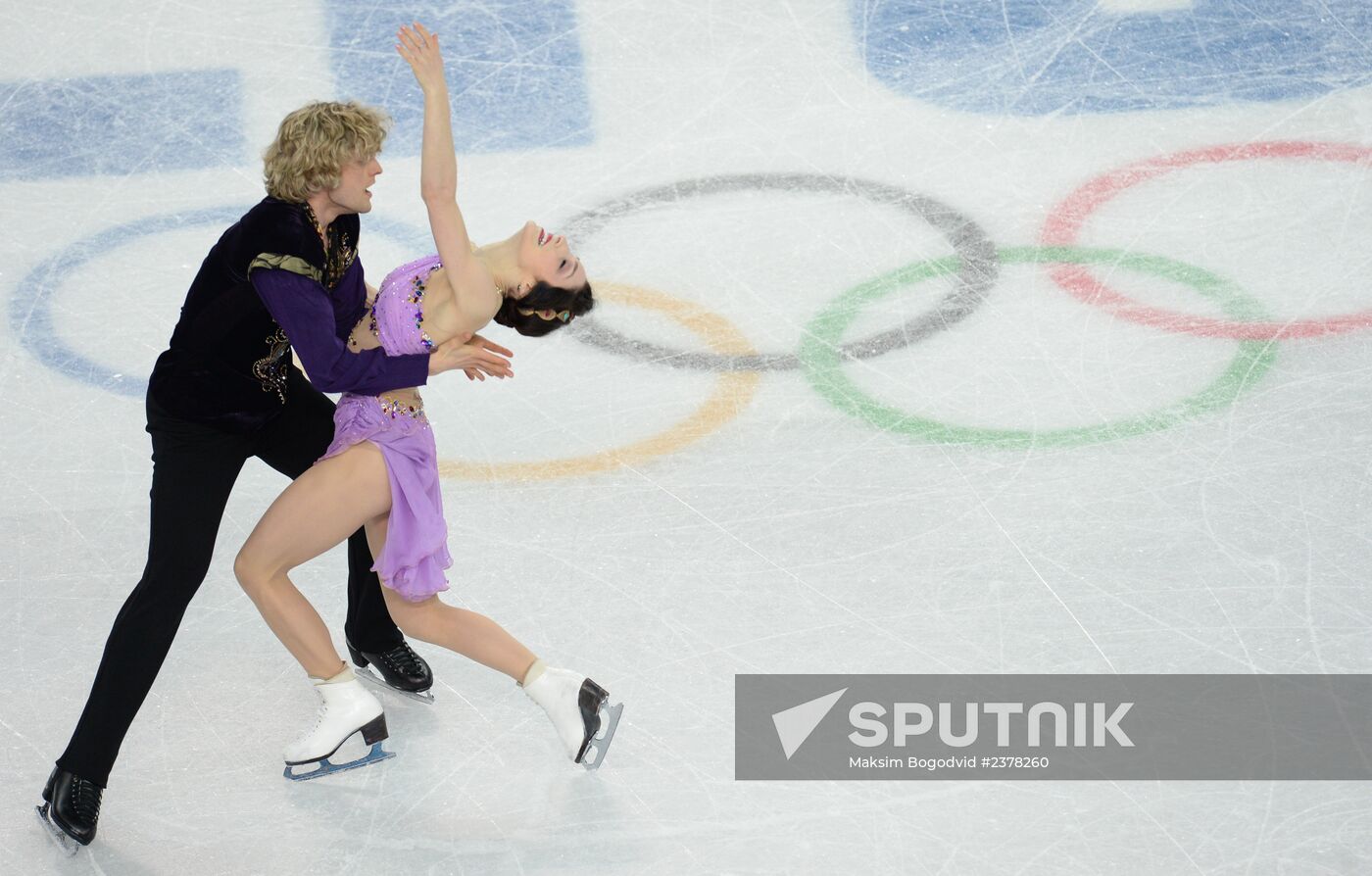 2014 Winter Olympics. Figure skating. Ice dance. Free skating