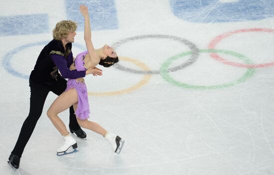 2014 Winter Olympics. Figure skating. Ice dance. Free skating