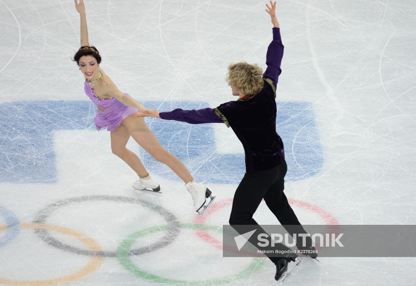 2014 Winter Olympics. Figure skating. Ice dance. Free skating