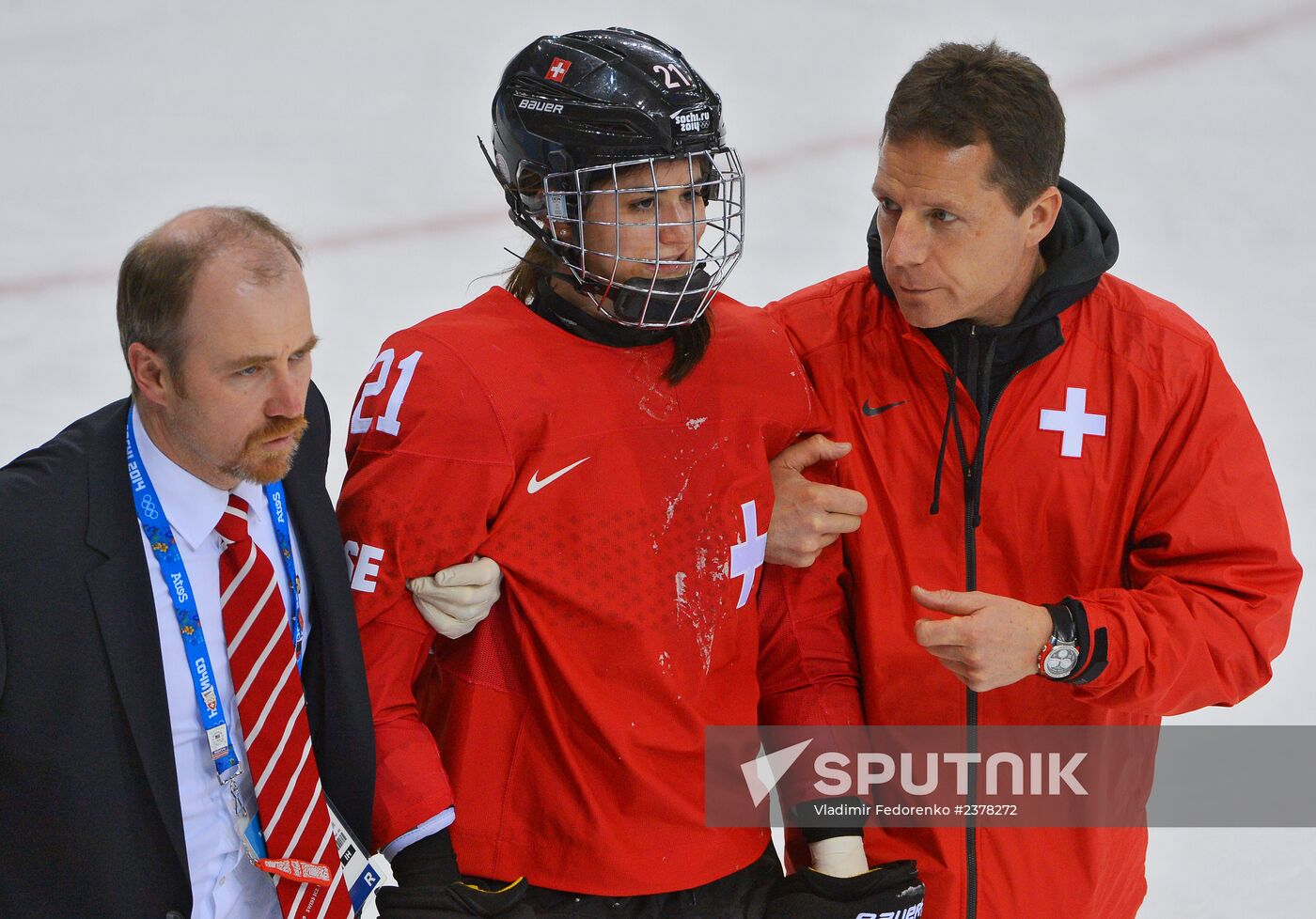 2014 Winter Olympics. Ice hockey. Women. Canada vs. Switzerland