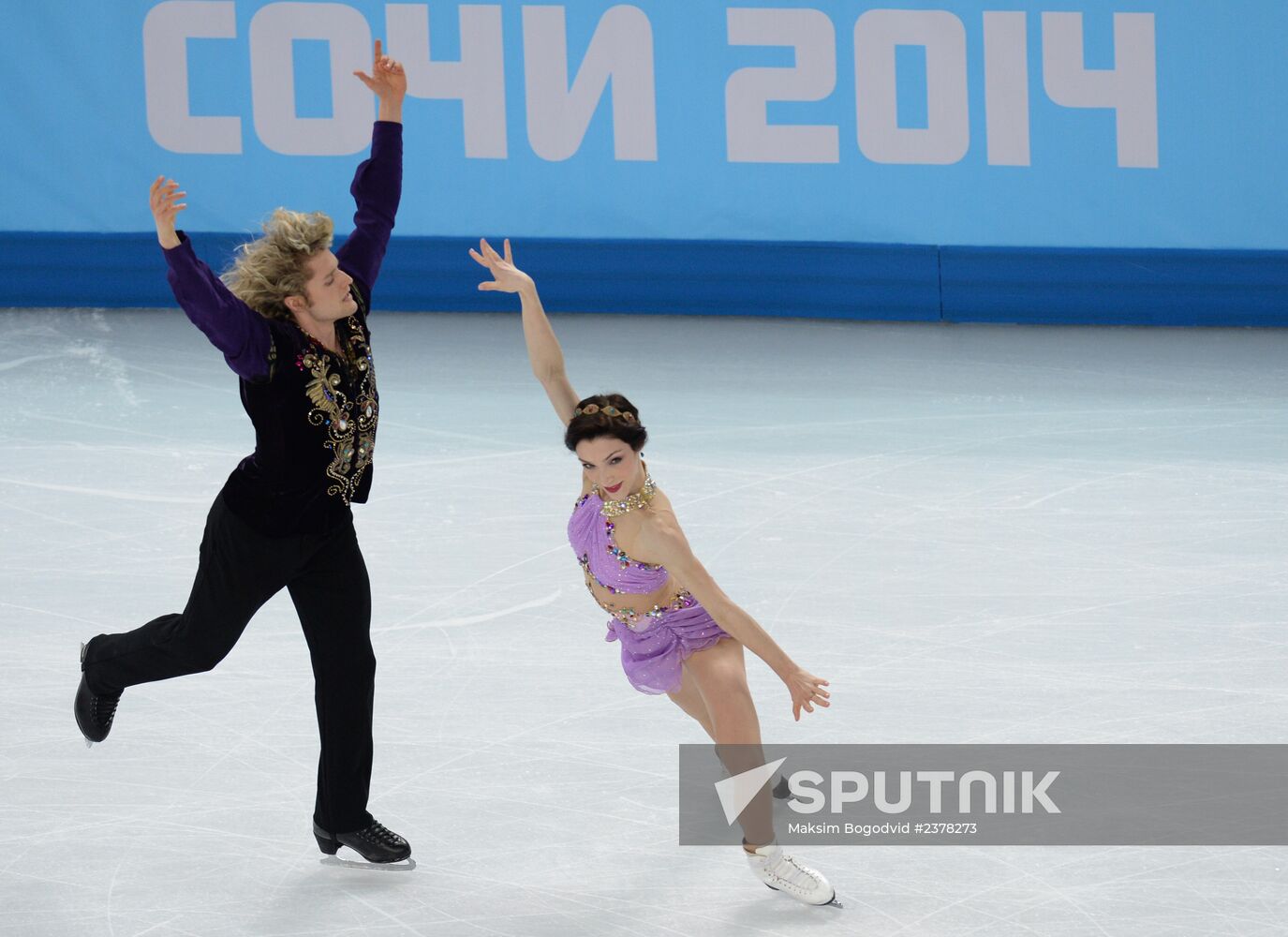 2014 Winter Olympics. Figure skating. Ice dance. Free skating