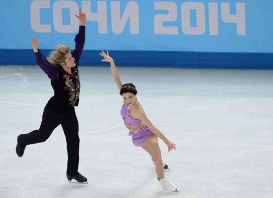 2014 Winter Olympics. Figure skating. Ice dance. Free skating