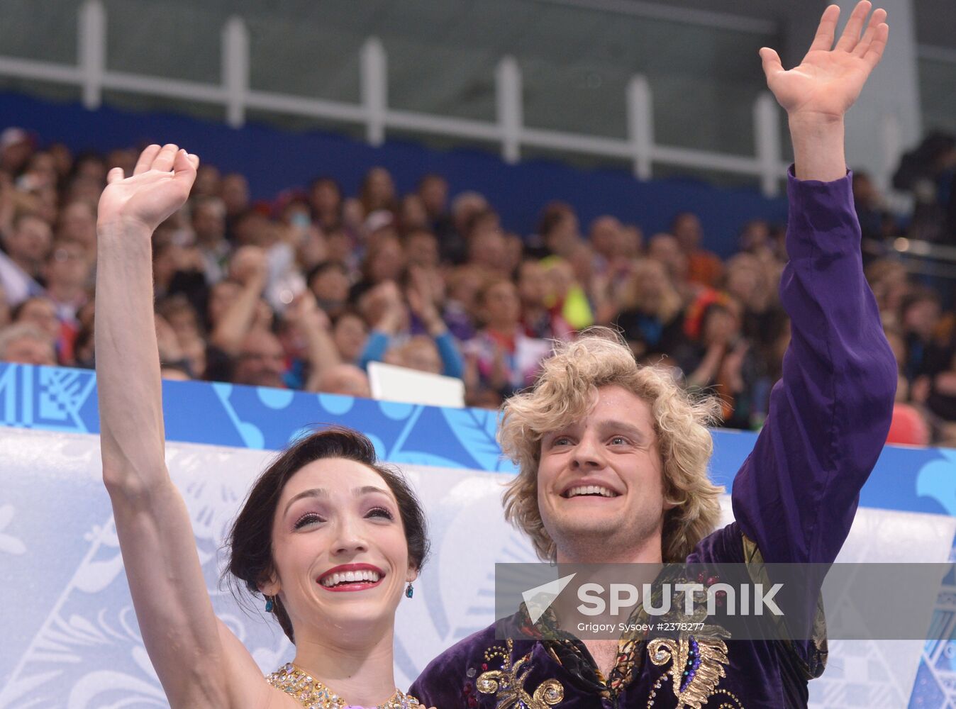 2014 Winter Olympics. Figure skating. Ice dance. Free skating