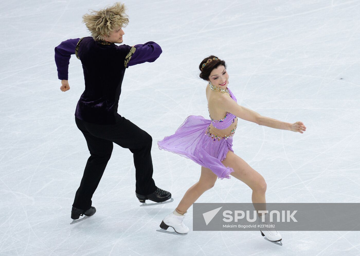 2014 Winter Olympics. Figure skating. Ice dance. Free skating