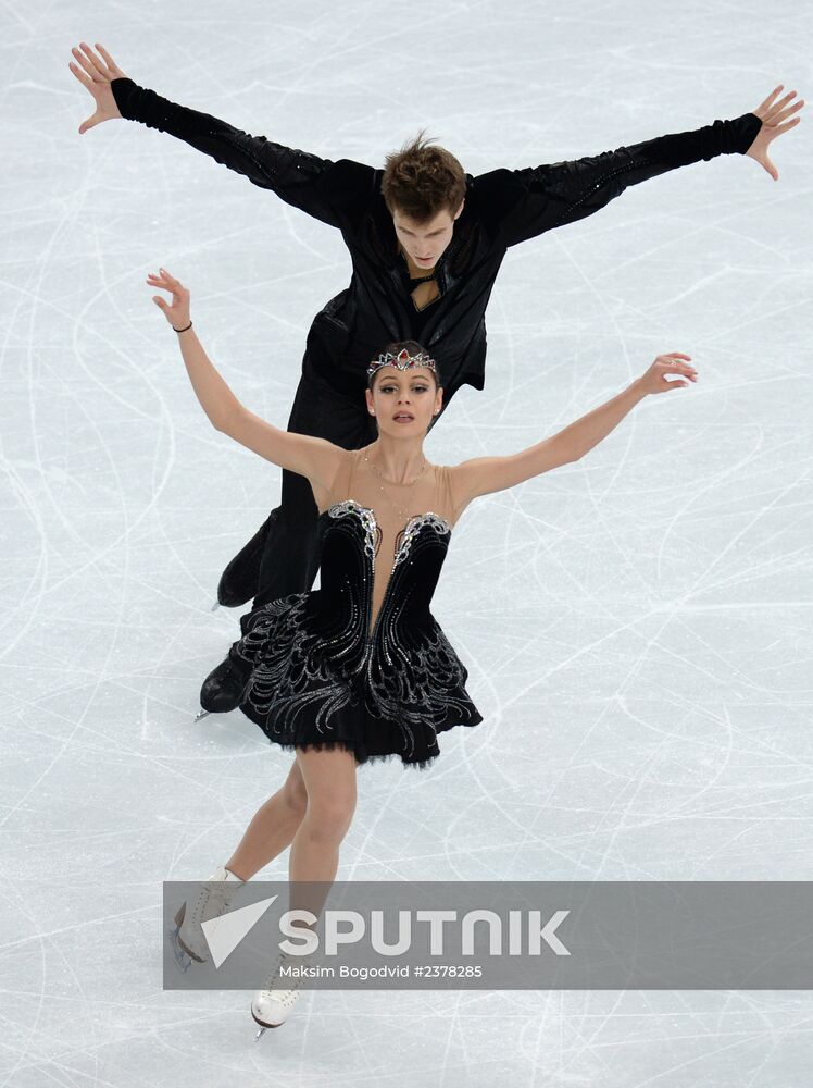 2014 Winter Olympics. Figure skating. Ice dance. Free skating