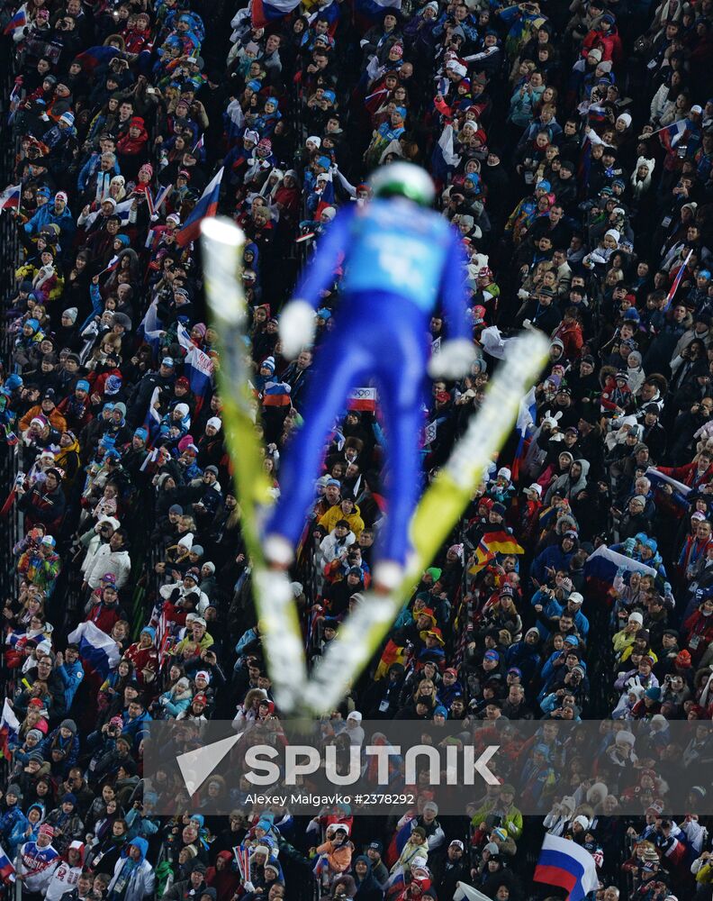 2014 Winter Olympics. Ski jumping. Teams