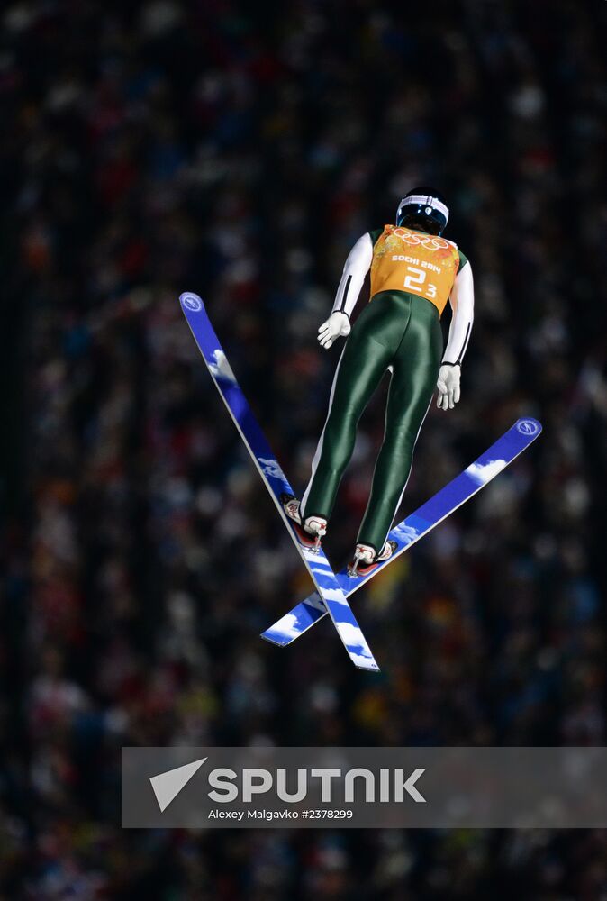 2014 Winter Olympics. Ski jumping. Teams