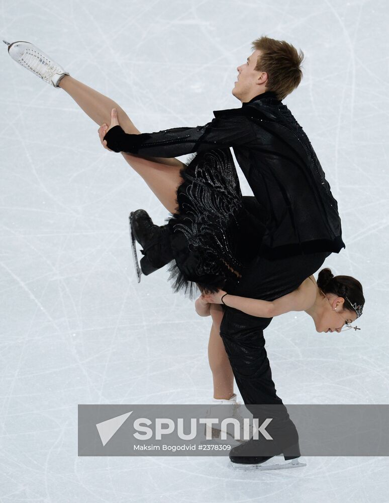 2014 Winter Olympics. Figure skating. Ice dance. Free skating