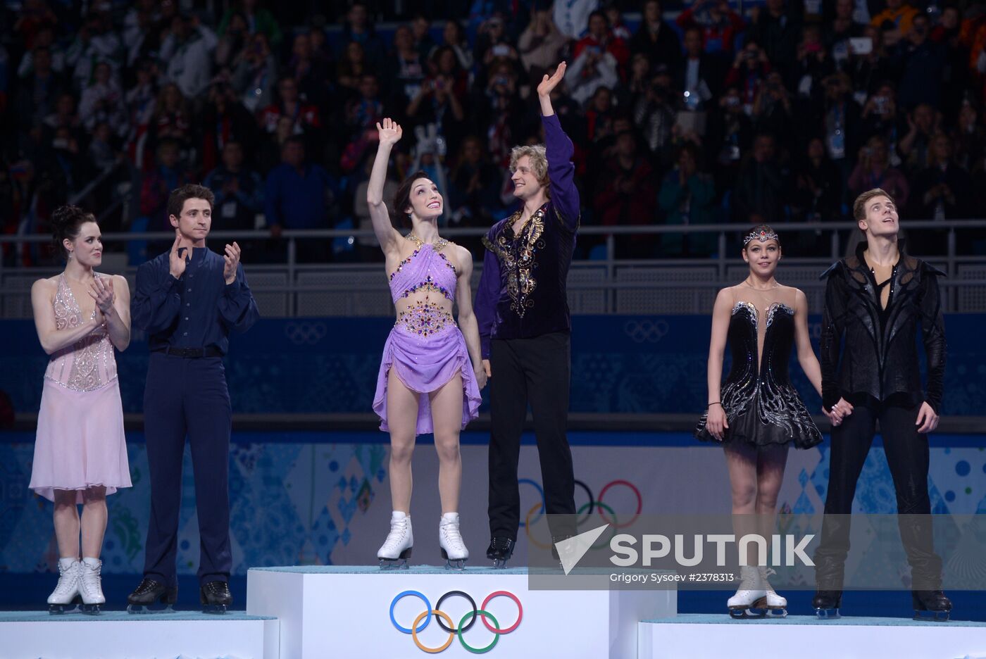 2014 Winter Olympics. Figure skating. Ice dance. Free skating