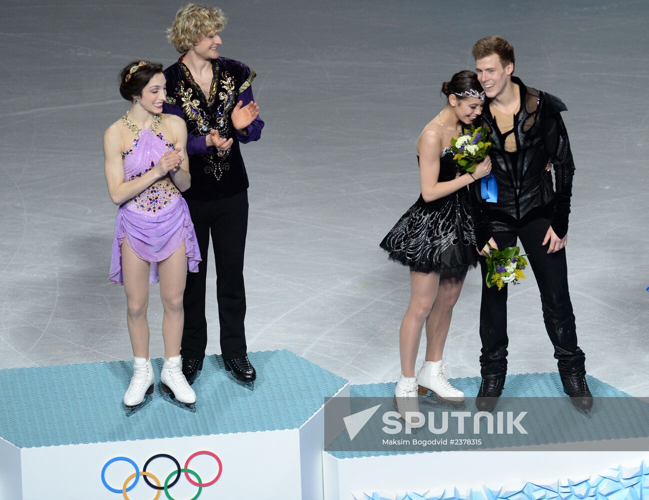 2014 Winter Olympics. Figure skating. Ice dance. Free skating