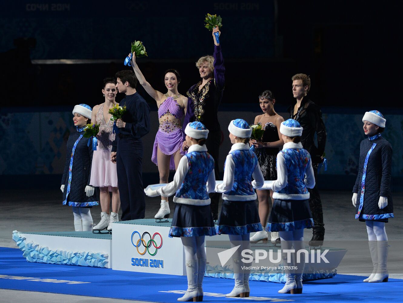 2014 Winter Olympics. Figure skating. Ice dance. Free skating