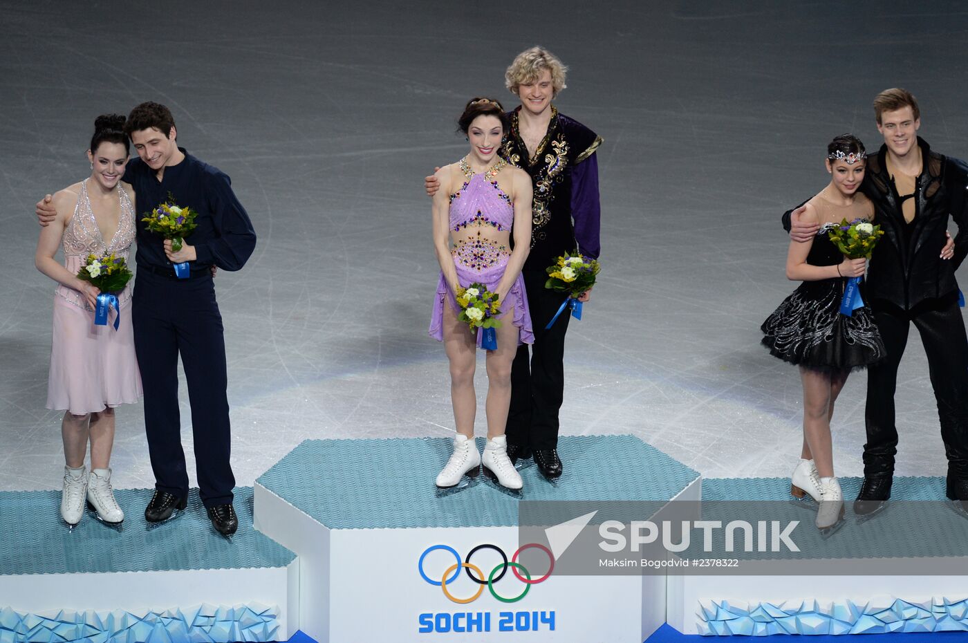 2014 Winter Olympics. Figure skating. Ice dance. Free skating