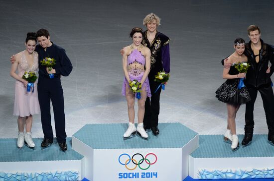 2014 Winter Olympics. Figure skating. Ice dance. Free skating