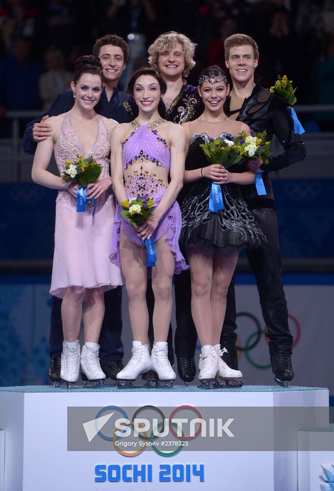 2014 Winter Olympics. Figure skating. Ice dance. Free skating