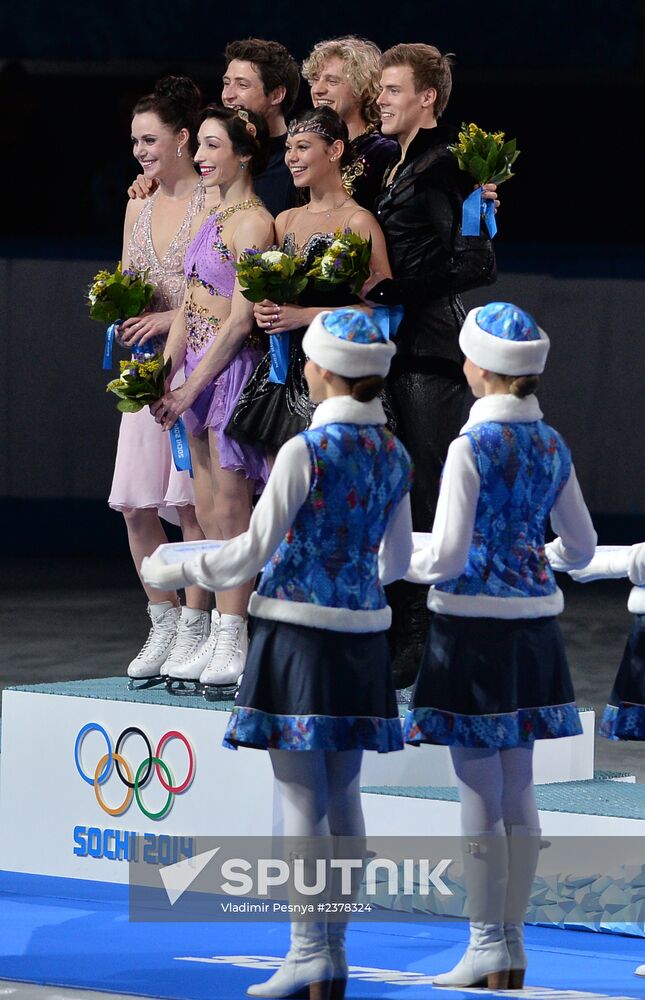 2014 Winter Olympics. Figure skating. Ice dance. Free skating