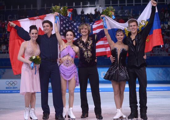 2014 Winter Olympics. Figure skating. Ice dance. Free skating