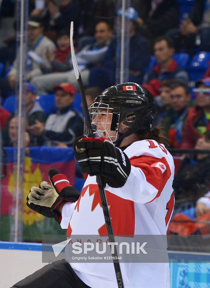 2014 Winter Olympics. Ice hockey. Women. Canada vs. Switzerland