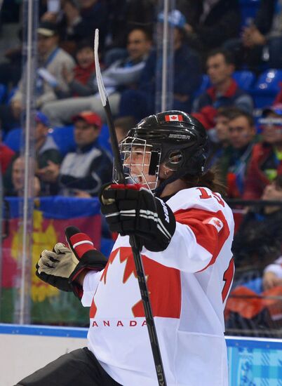 2014 Winter Olympics. Ice hockey. Women. Canada vs. Switzerland
