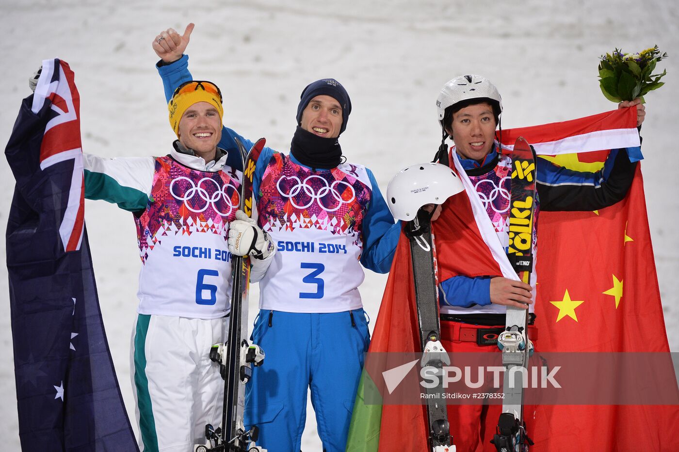 2014 Winter Olympics. Freestyle skiing. Men. Aerials