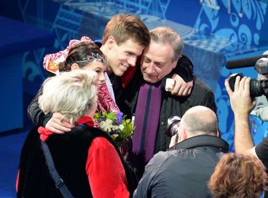 2014 Winter Olympics. Figure skating. Ice dance. Free skating