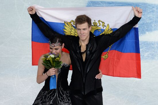 2014 Winter Olympics. Figure skating. Ice dance. Free skating