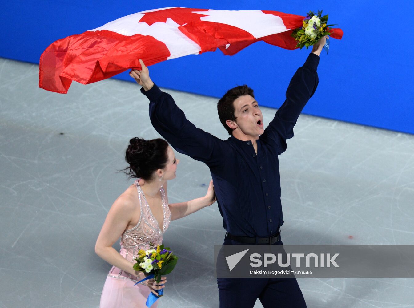 2014 Winter Olympics. Figure skating. Ice dance. Free skating