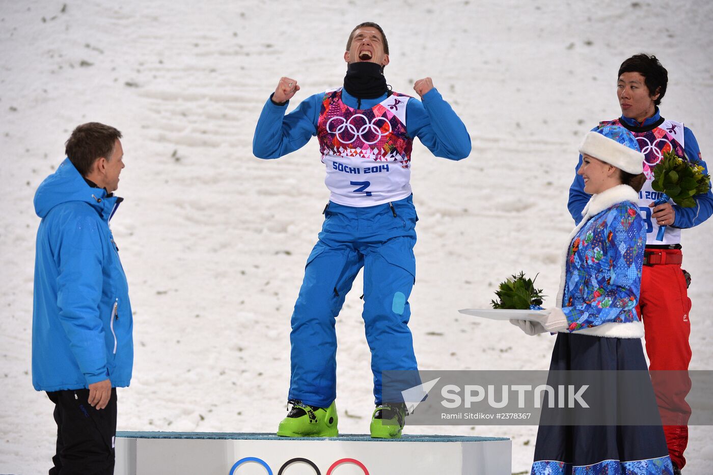 2014 Winter Olympics. Freestyle skiing. Men. Aerials