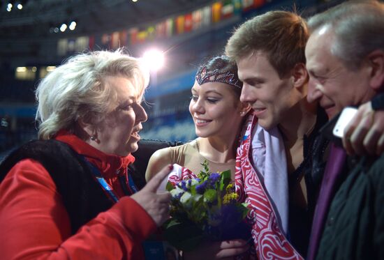 2014 Winter Olympics. Figure skating. Ice dance. Free skating