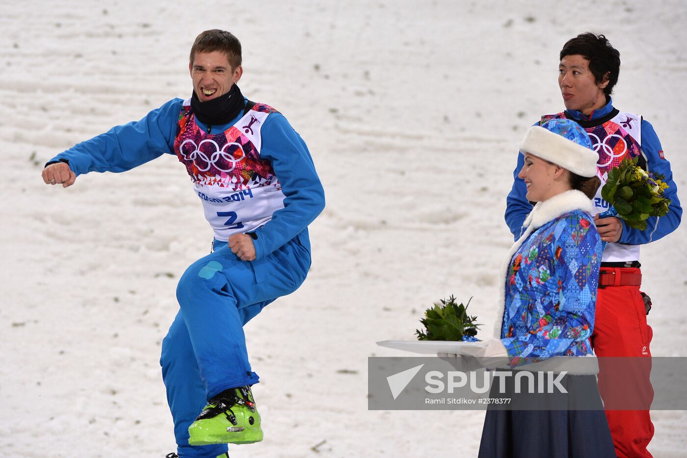 2014 Winter Olympics. Freestyle skiing. Men. Aerials