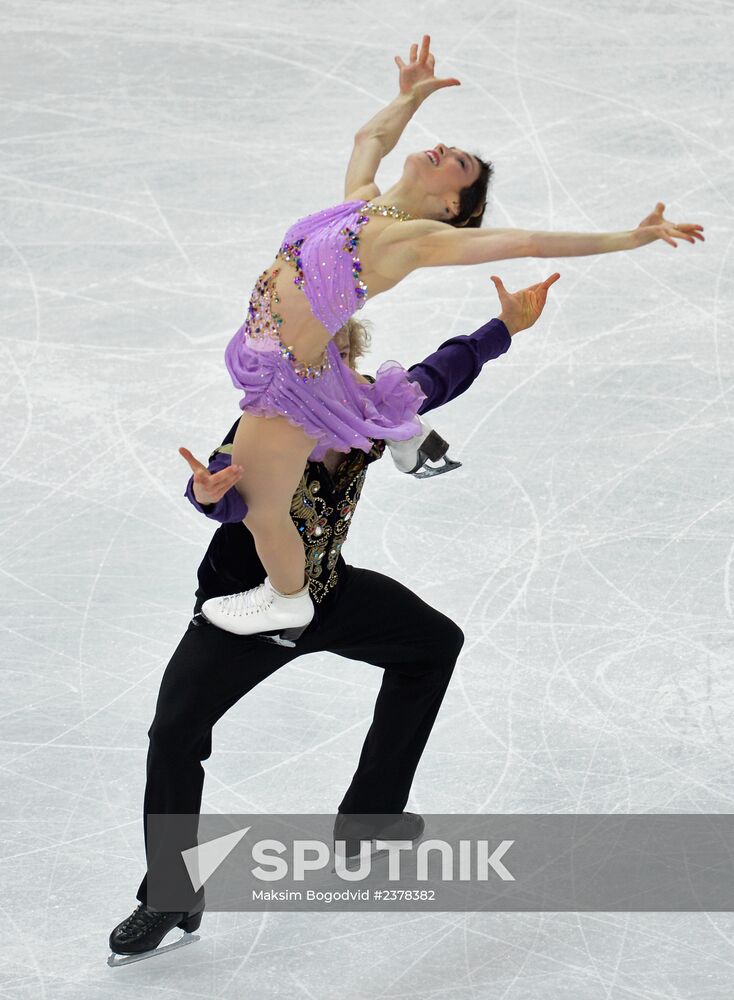 2014 Winter Olympics. Figure skating. Ice dance. Free skating