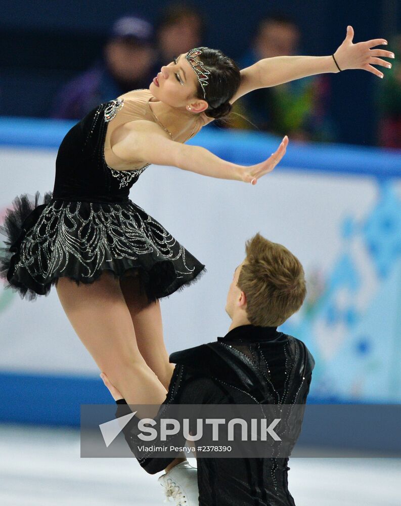 2014 Winter Olympics. Figure skating. Ice dance. Free skating