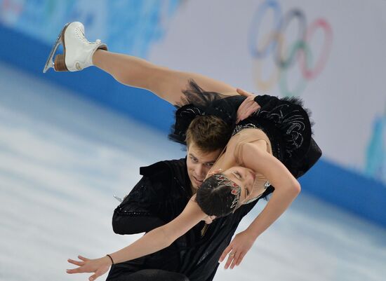 2014 Winter Olympics. Figure skating. Ice dance. Free skating