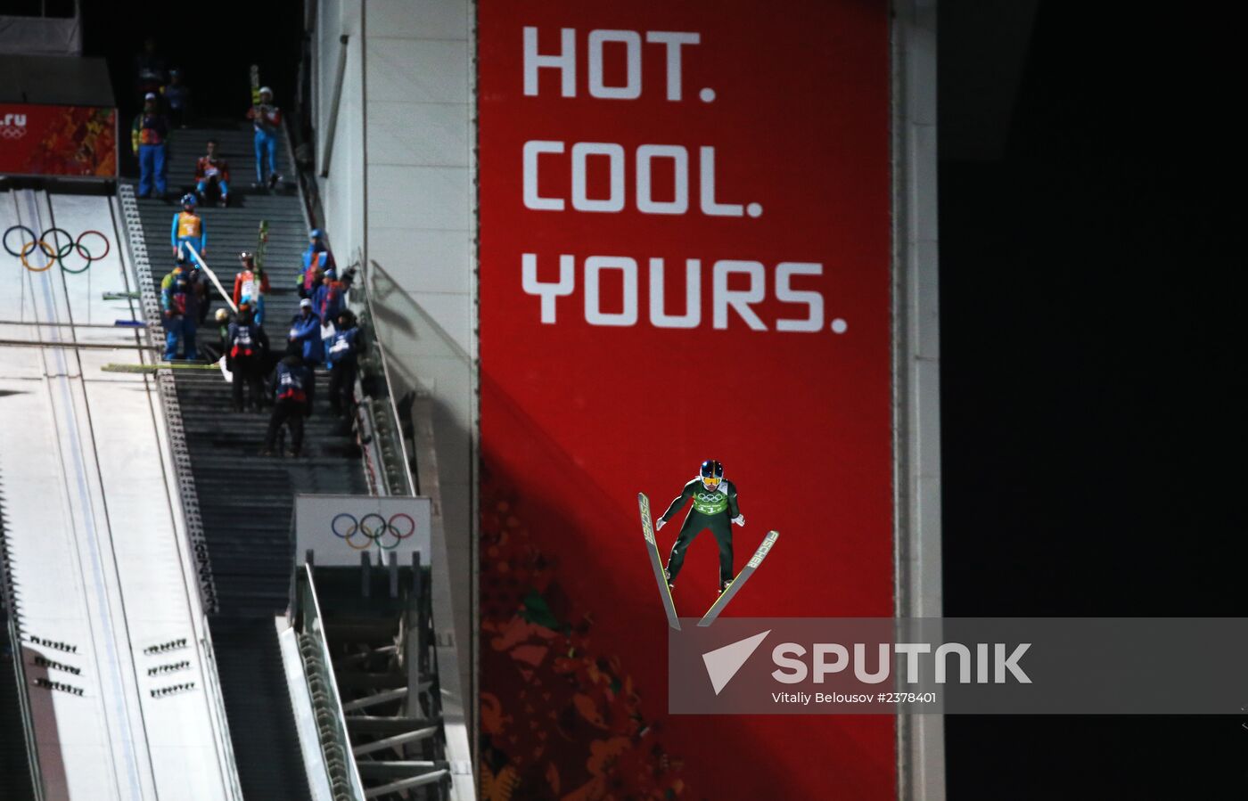 2014 Winter Olympics. Ski jumping. Teams