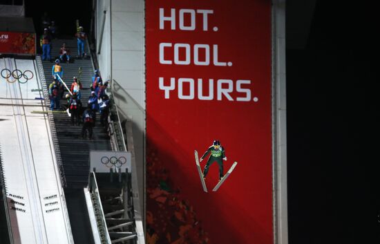 2014 Winter Olympics. Ski jumping. Teams
