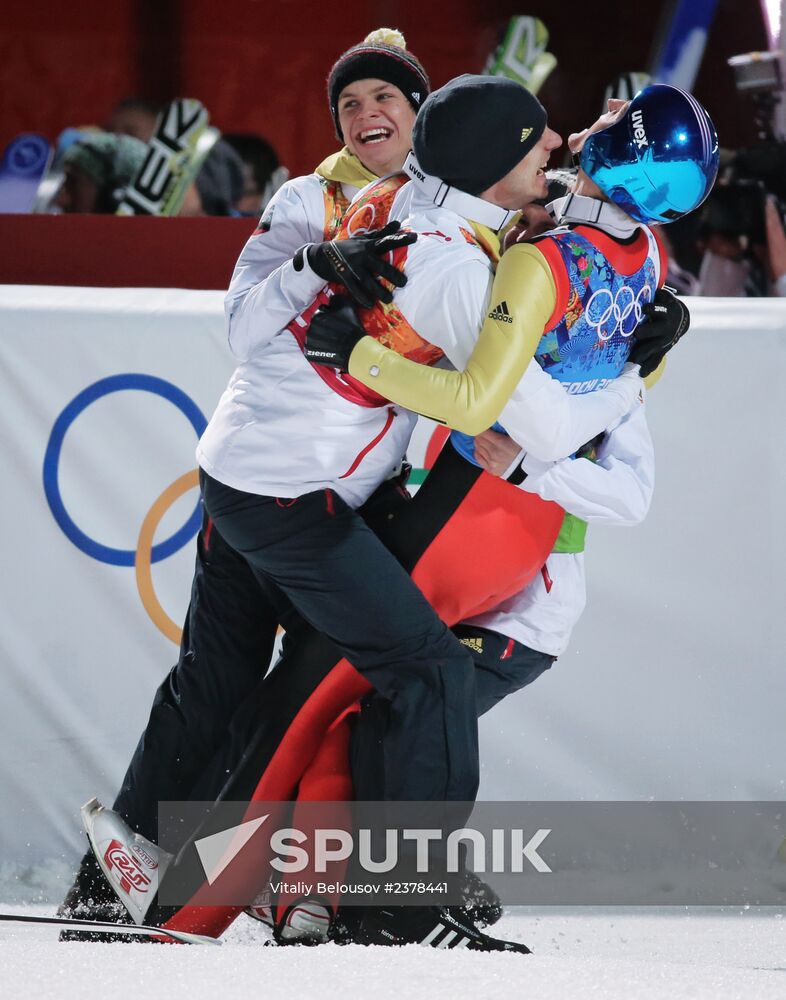 2014 Winter Olympics. Ski jumping. Teams
