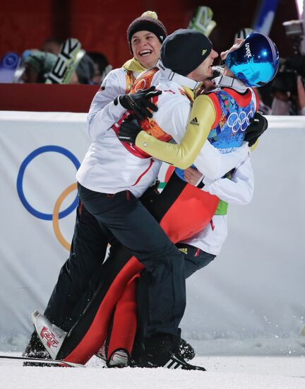 2014 Winter Olympics. Ski jumping. Teams