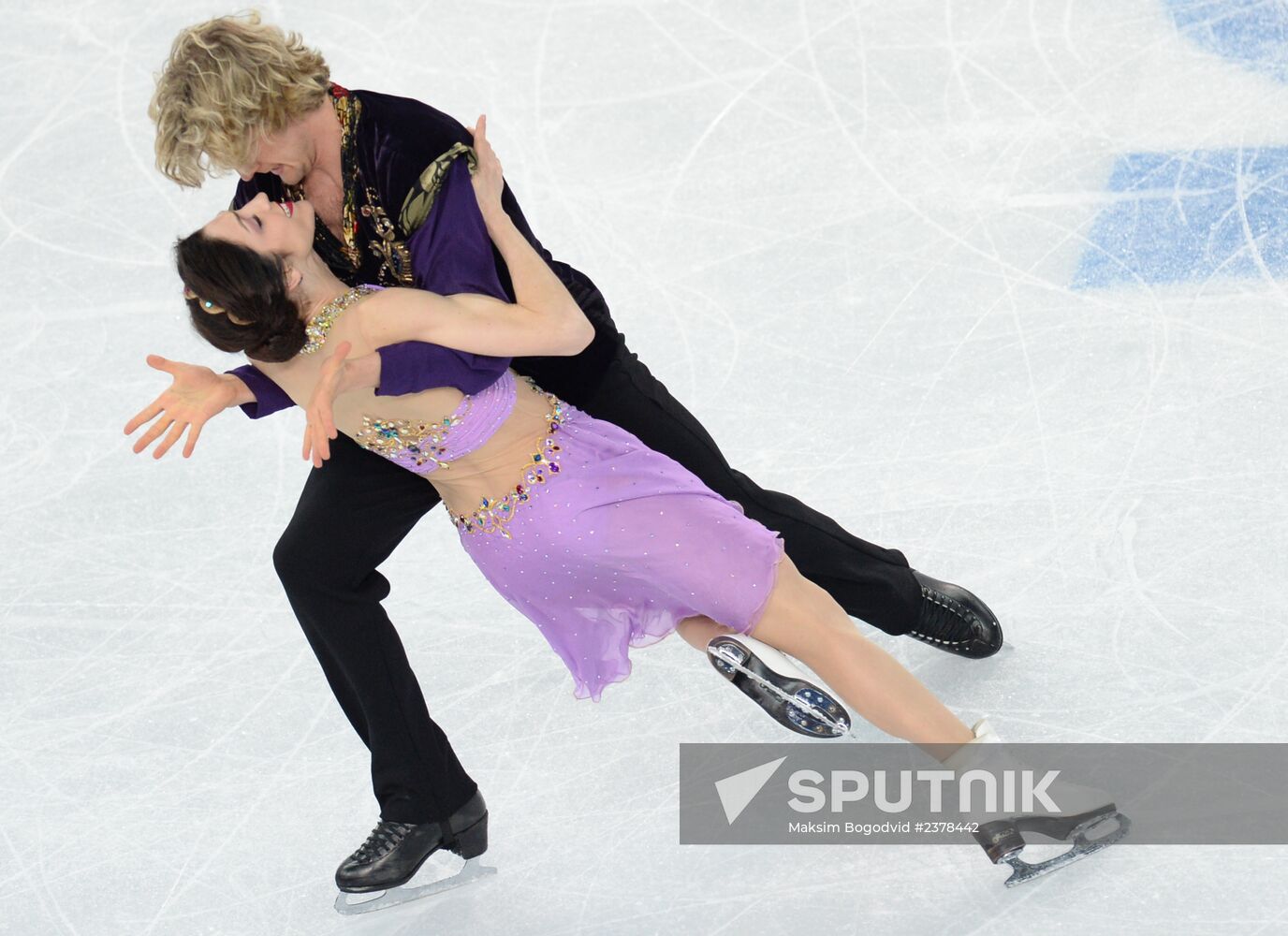 2014 Winter Olympics. Figure skating. Ice dance. Free skating