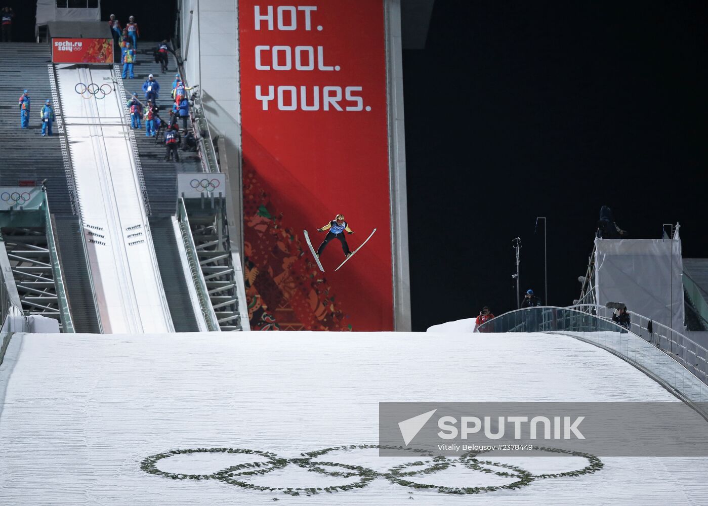 2014 Winter Olympics. Ski jumping. Teams
