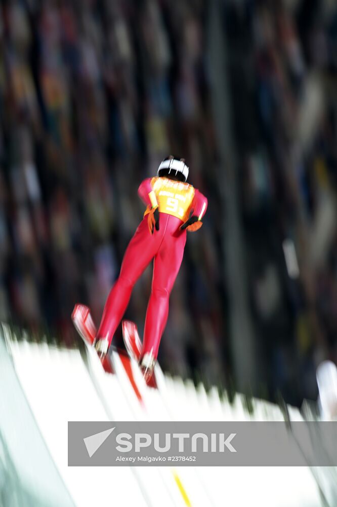 2014 Winter Olympics. Ski jumping. Teams