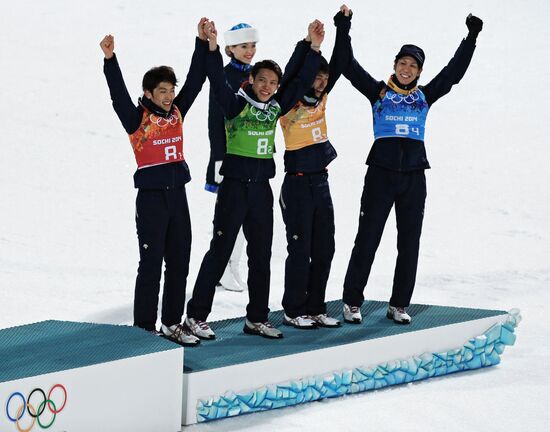 2014 Winter Olympics. Ski jumping. Teams