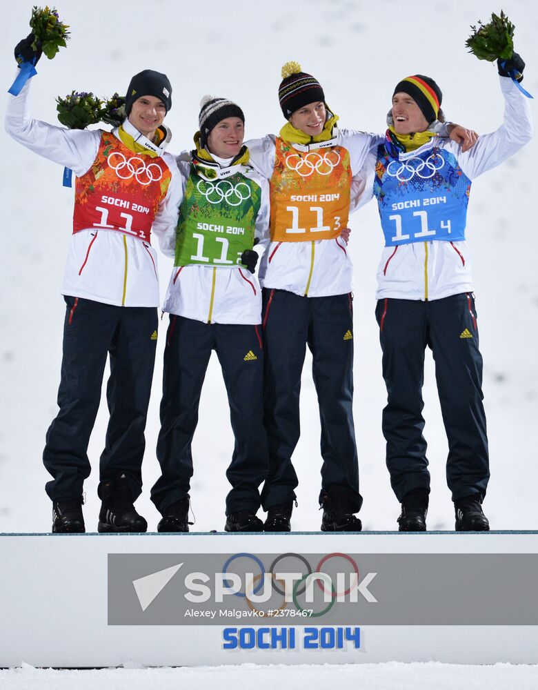 2014 Winter Olympics. Ski jumping. Teams