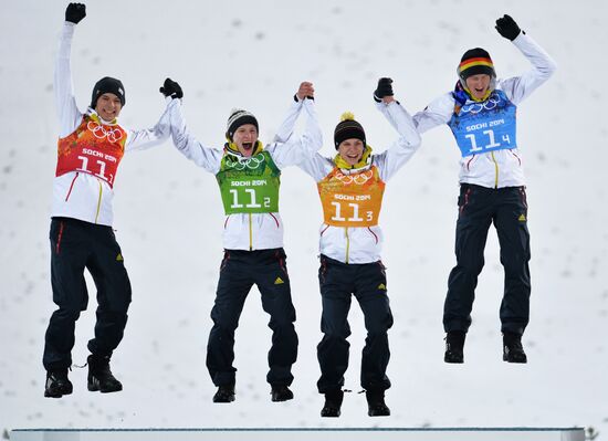 2014 Winter Olympics. Ski jumping. Teams