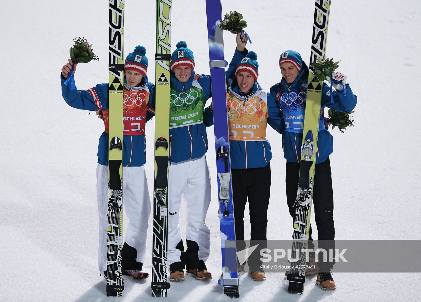 2014 Winter Olympics. Ski jumping. Teams