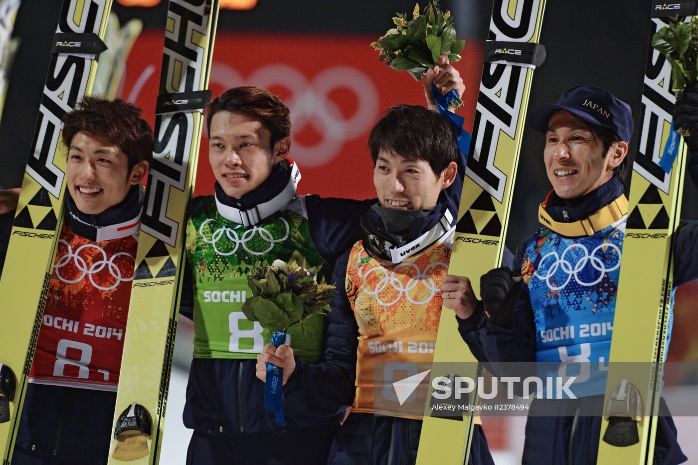 2014 Winter Olympics. Ski jumping. Teams