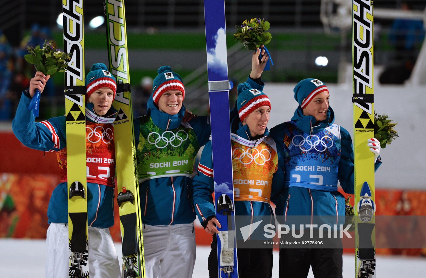 2014 Winter Olympics. Ski jumping. Teams