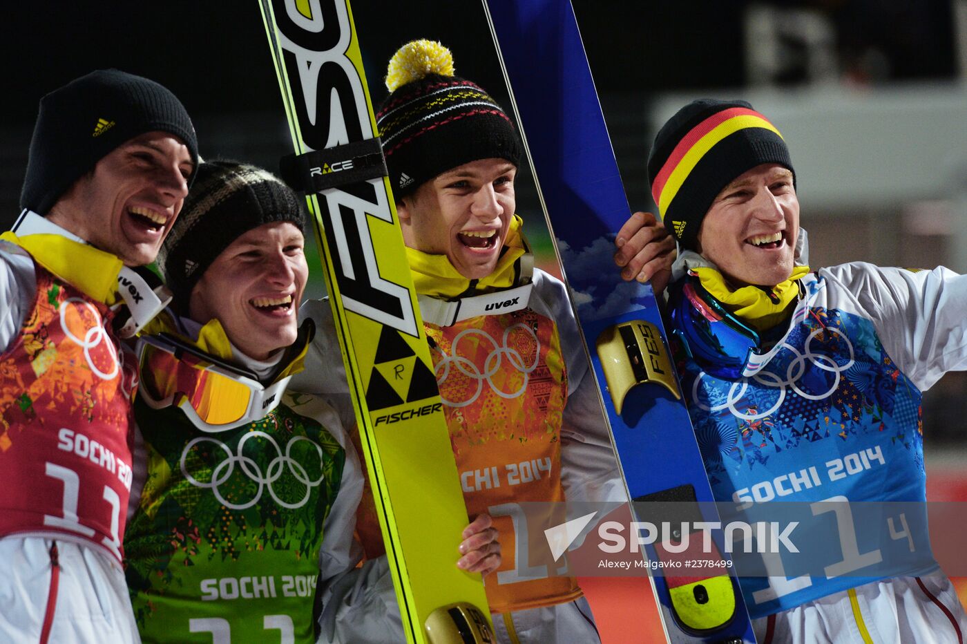 2014 Winter Olympics. Ski jumping. Teams