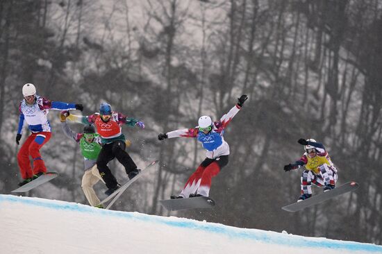2014 Winter Olympics. Snowboarding. Men/Women. Snowboard cross