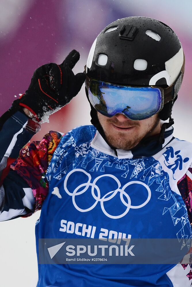 2014 Winter Olympics. Snowboarding. Men. Snowboard cross