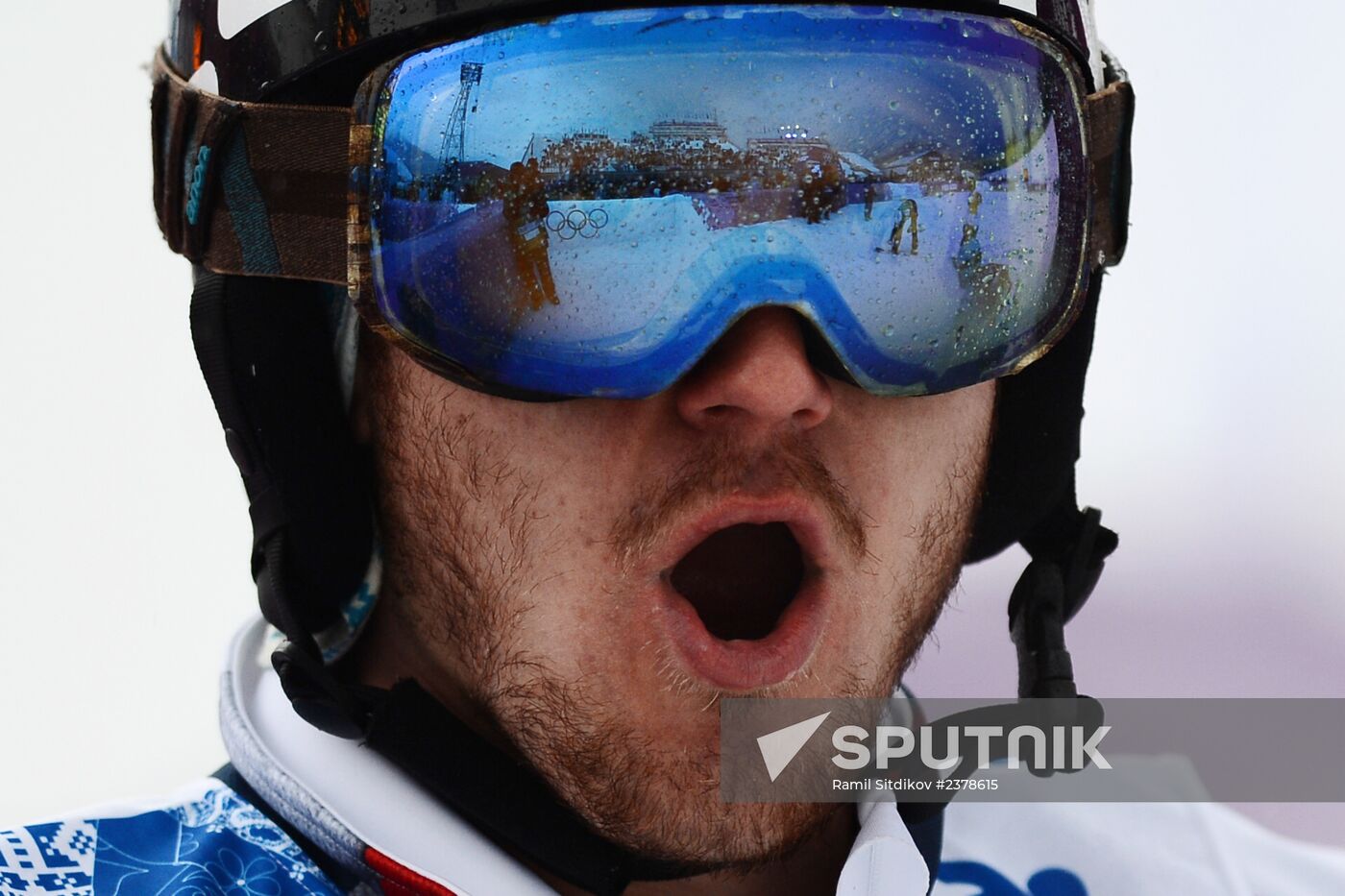 2014 Winter Olympics. Snowboarding. Men. Snowboard cross