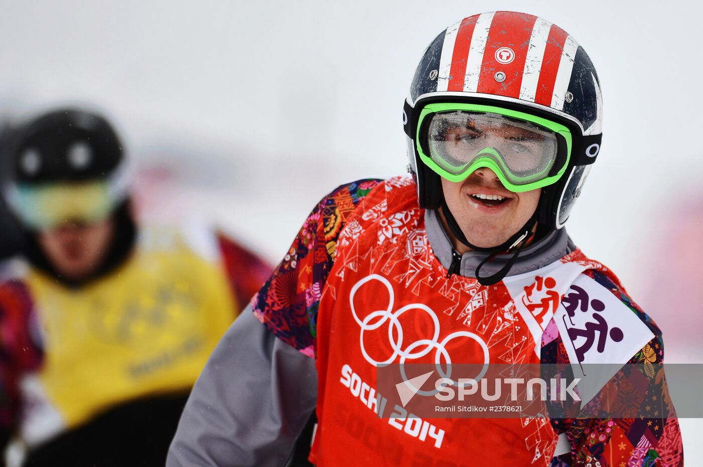 2014 Winter Olympics. Snowboarding. Men. Snowboard cross